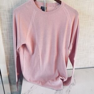 J Crew Sweater 100% Cotton Dusty Pink Crew Neck Men's Size Medium New! T